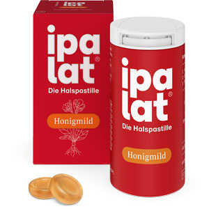     IPALAT Halspastillen honigmild ohne Menthol zuckerfrei
